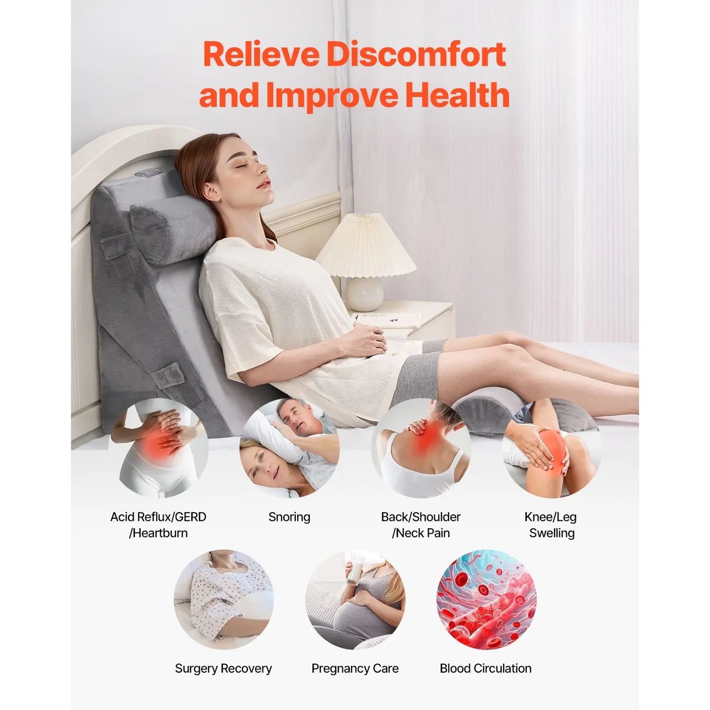 Aura Spinal™ — Zero-Gravity Bed Posture Support System (4-Piece Set)