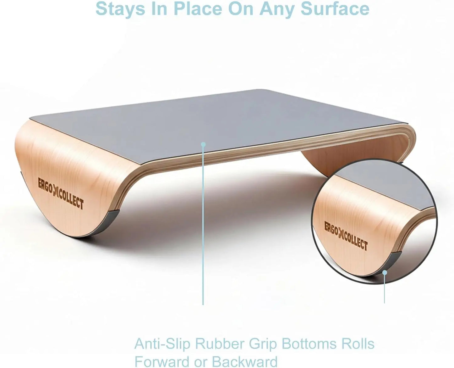 Aura Spinal™ — Active Posture-Support Bentwood Ergonomic Footrest
